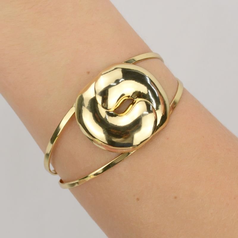 Bracelete Ajustável com Esfera Orgânica