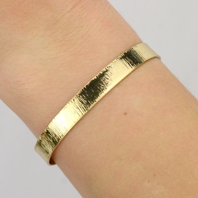 Bracelete Ajustável com Textura 7mm