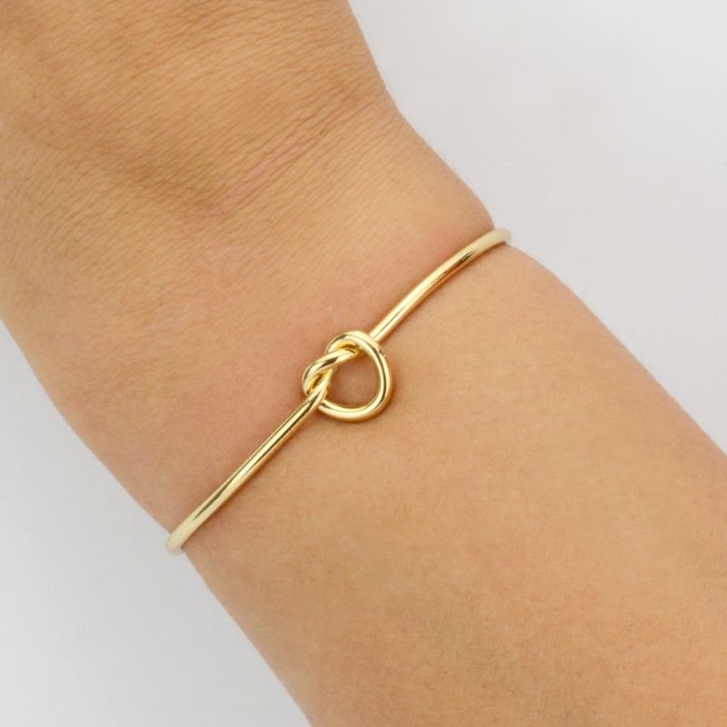 Bracelete Fino Com nó liso