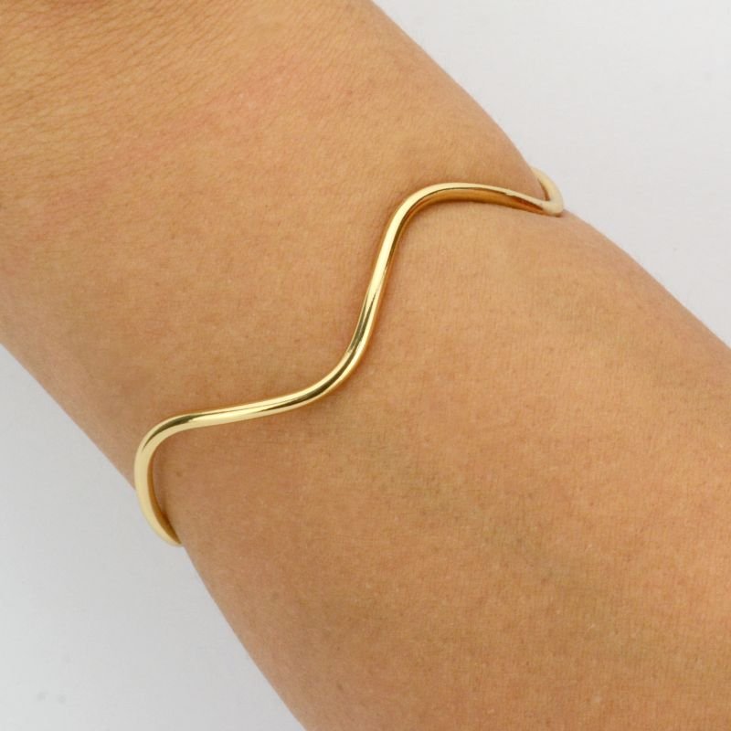 Bracelete Geométrico Liso Fino
