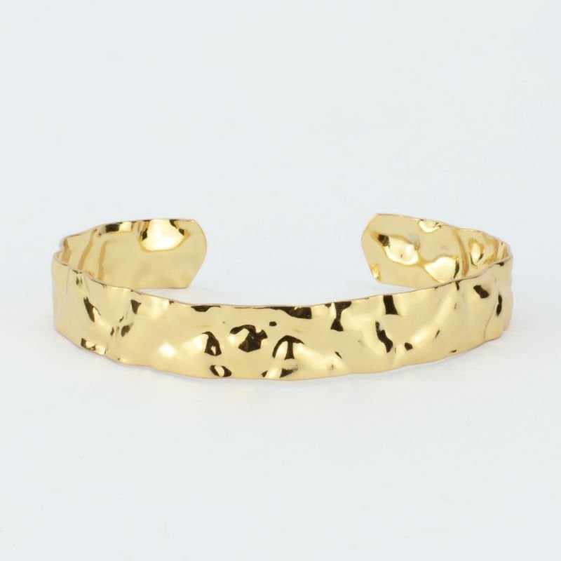 Bracelete Martelado Médio Ajustável