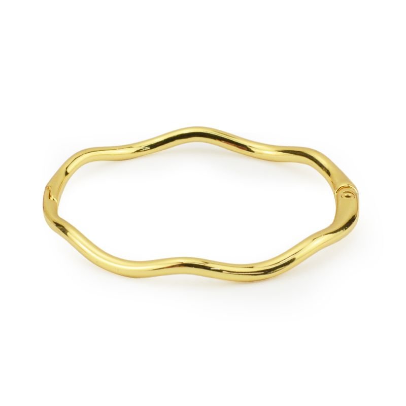 Bracelete Orgânico Liso com Fecho Click