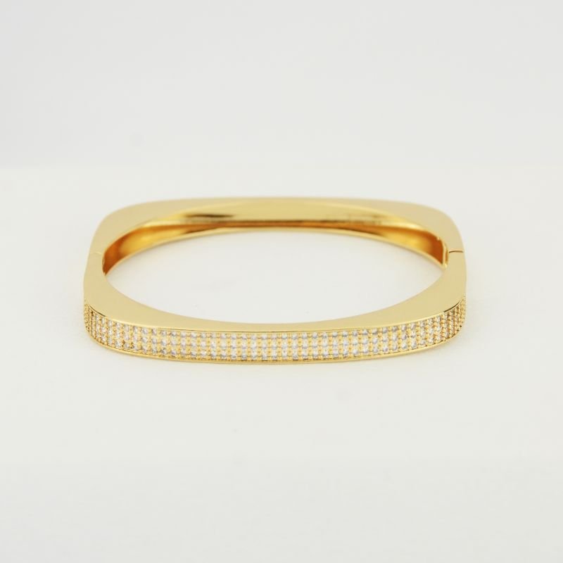 Bracelete Quadrado Cravejado com Zircônias