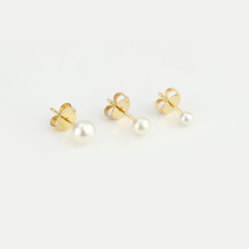 Brincos Trio De Pérolas.