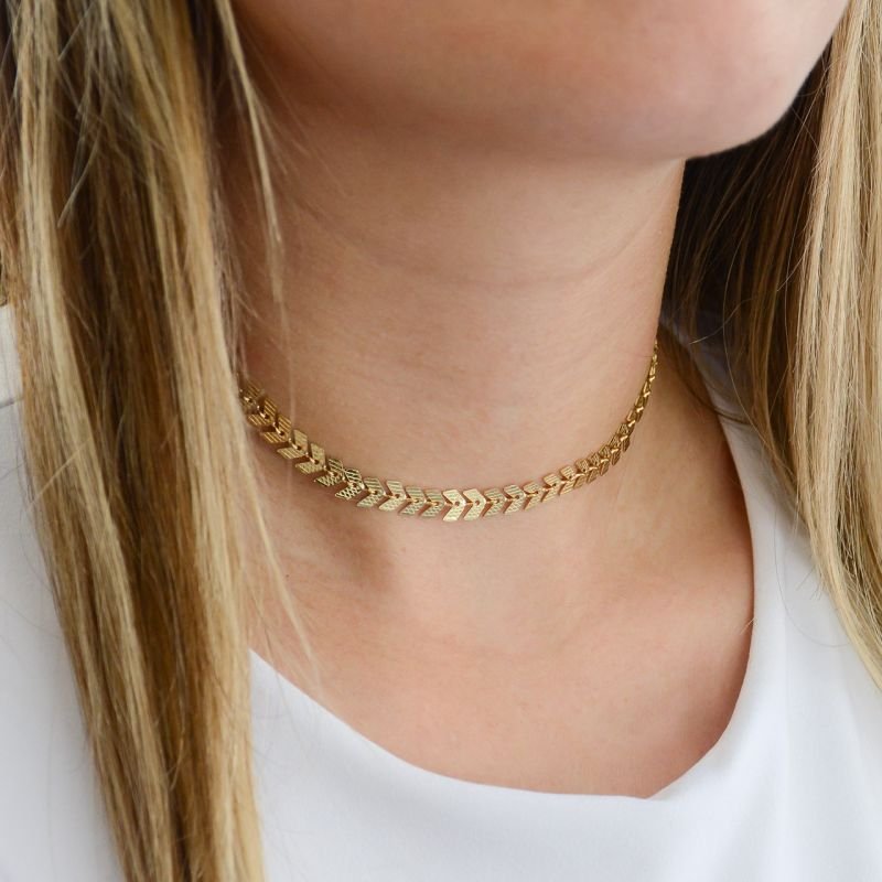 Colar Choker Escama