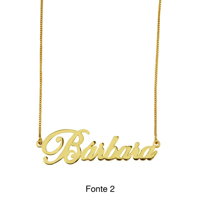 Colar Veneziana com Nome Personalizado