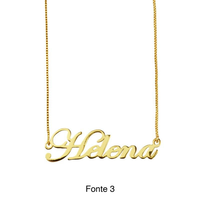 Colar Veneziana com Nome Personalizado