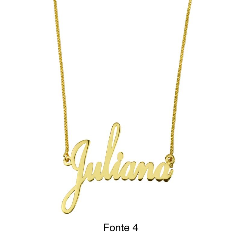 Colar Veneziana com Nome Personalizado