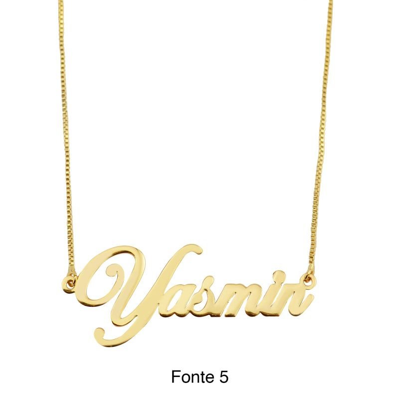 Colar Veneziana com Nome Personalizado