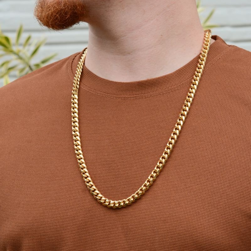 Corrente Cubana 8mm com Fecho Gaveta