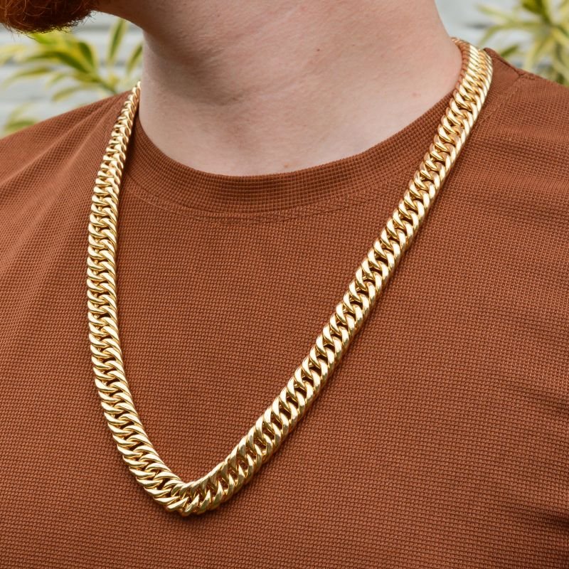 Corrente Grumet Dupla 13mm Oca 70cm Fecho Gaveta Trava Dupla