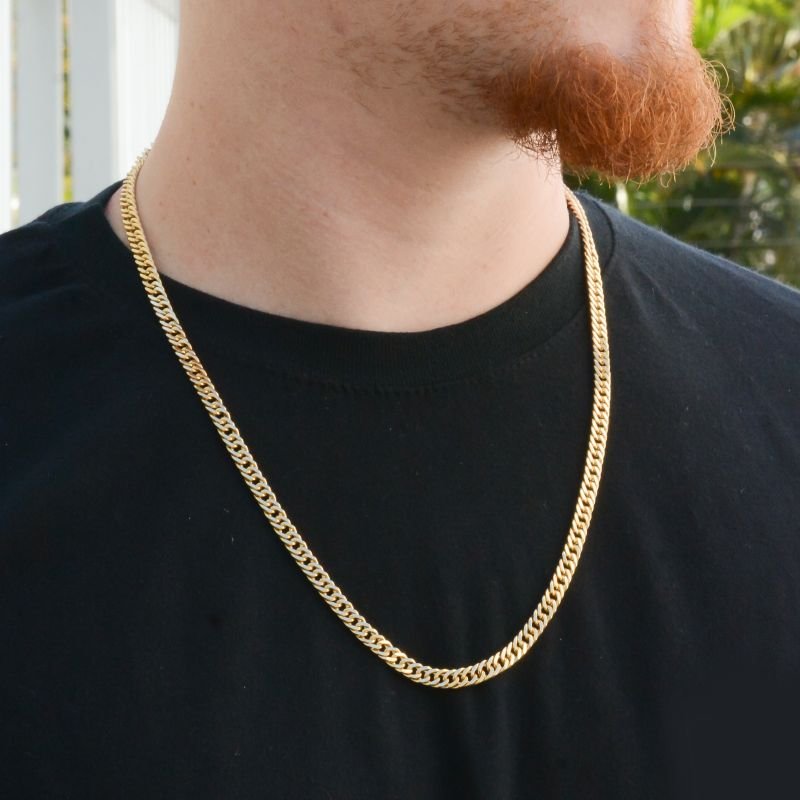 Corrente Grumet Dupla 6mm com Fecho Gaveta Trava Dupla