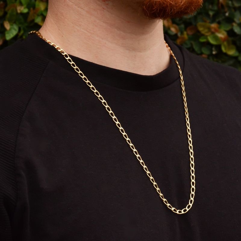 Corrente Grumet Elo Longo 3mm com Fecho Gaveta Trava Dupla.