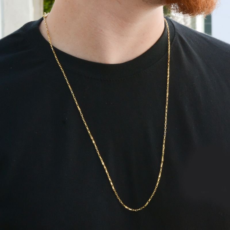 Corrente Veneziana Tijolinho 1,5mm com Fecho Canhão