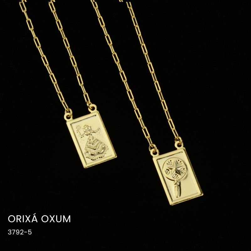 Escapulário Cadeado Alongado Orixás - Iansã, Ogun, Oxalá, Oxossi, Oxum, Iemanjá