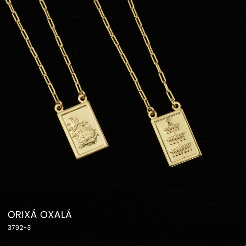 Escapulário Cadeado Alongado Orixás - Iansã, Ogun, Oxalá, Oxossi, Oxum, Iemanjá