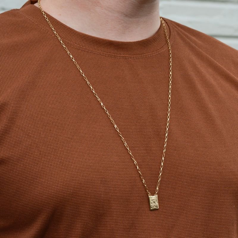 Escapulário Elo Abaulado Jesus Cristo e Maria