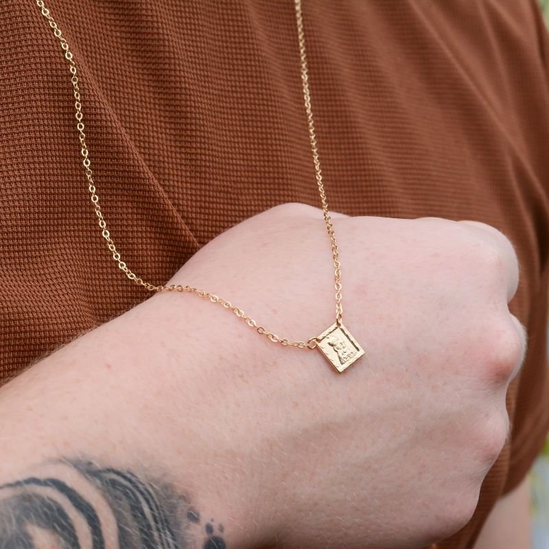 Escapulário Pequeno Cadeado Ave Maria