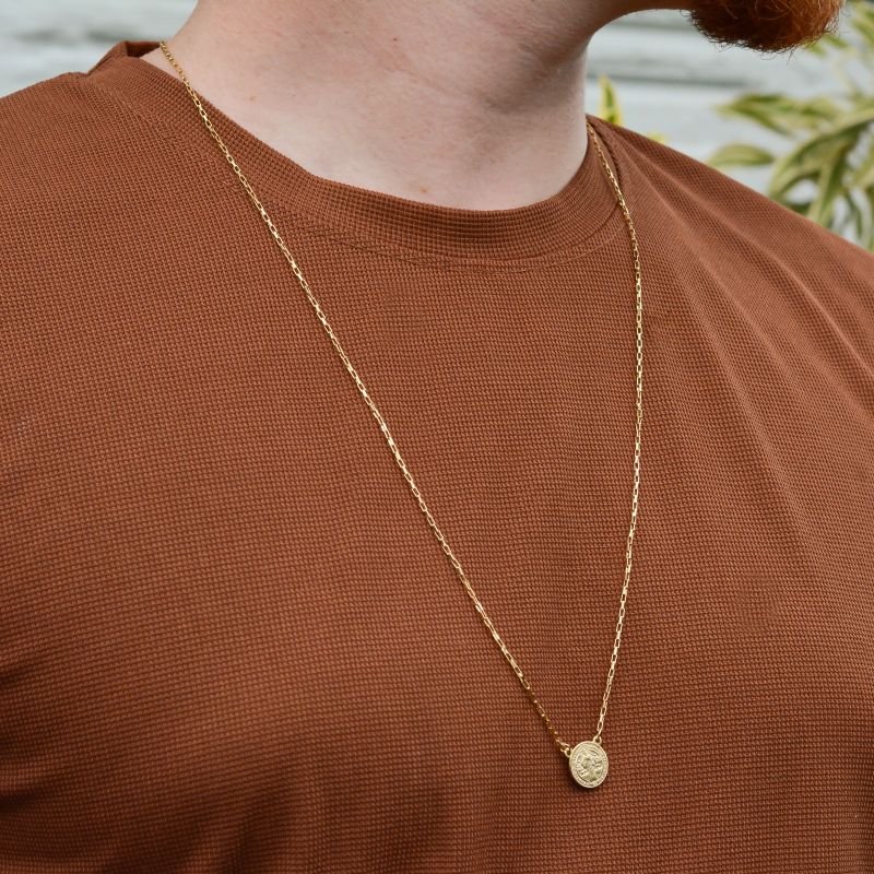 Escapulário São Bento Redondo Elo Tijolinho