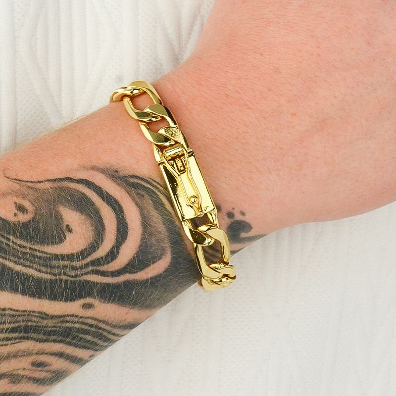 Pulseira 3x1 12mm com Fecho Gaveta Trava Única