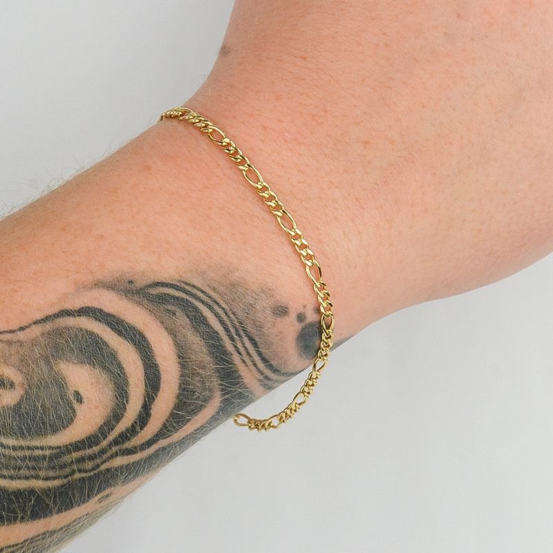 Pulseira 3x1 3mm com Fecho Gaveta Trava Única