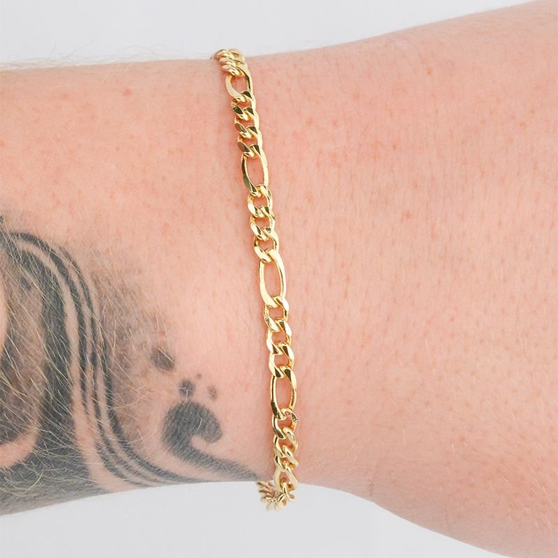 Pulseira 3x1 4mm com Fecho Gaveta Trava Dupla