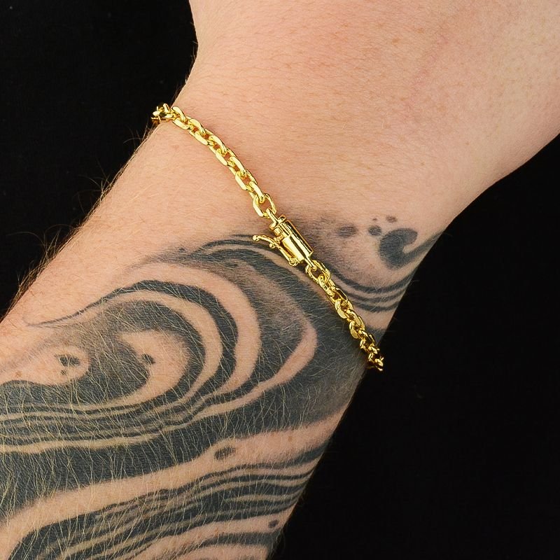 Pulseira Cadeado 4mm F. Canhão