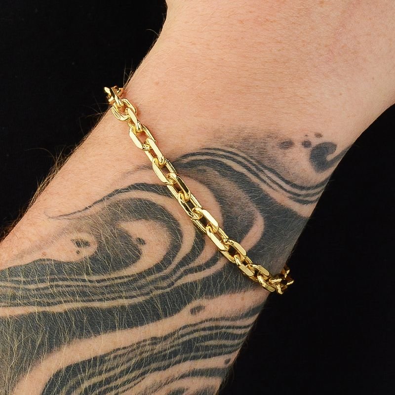 Pulseira Cadeado 6mm com Fecho Canhão