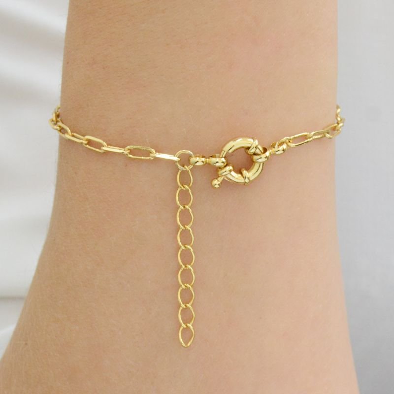 Pulseira Cadeado Alongado 3mm