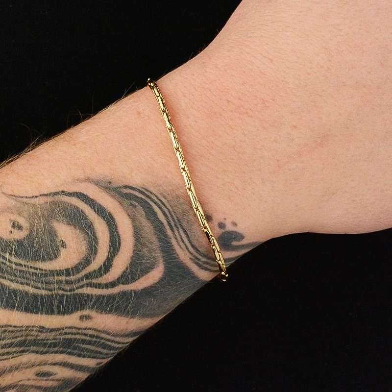 Pulseira Cardano 3mm Fecho Canhão