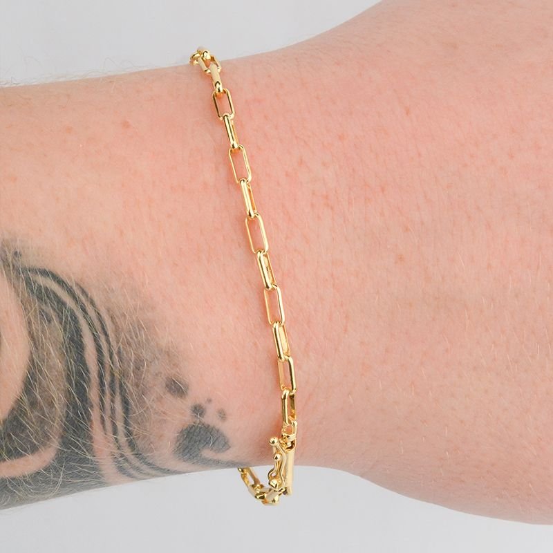 Pulseira Cartier Abaulada 3mm Fecho Canhão