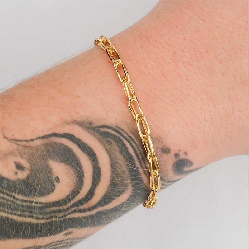 Pulseira Cartier Alongada Trançada 4,5mm Fecho Canhão