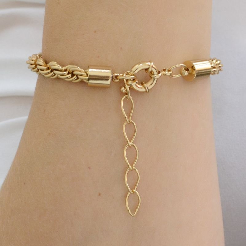 Pulseira Cordão Baiano 6mm Fecho Boia