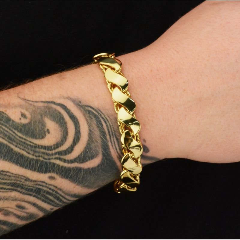 Pulseira Friso S 12mm com Fecho Gaveta