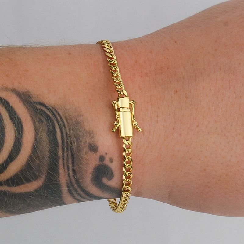 Pulseira Grumet 4mm Fecho Gaveta Trava Dupla