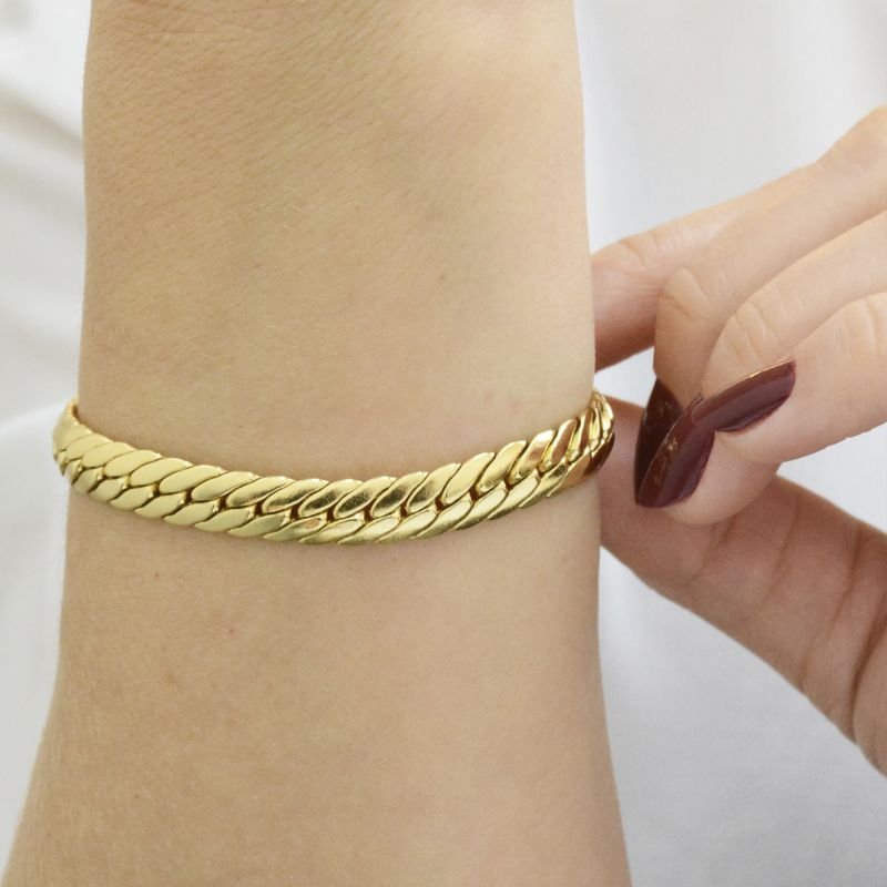 Pulseira Grumet Detalhada 8mm