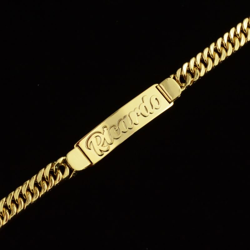 Pulseira Grumet Dupla 10mm Oca com Chapa Personalizada