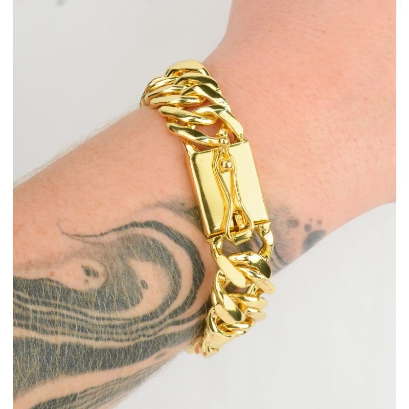 Pulseira Grumet Dupla 20mm Fecho Gaveta