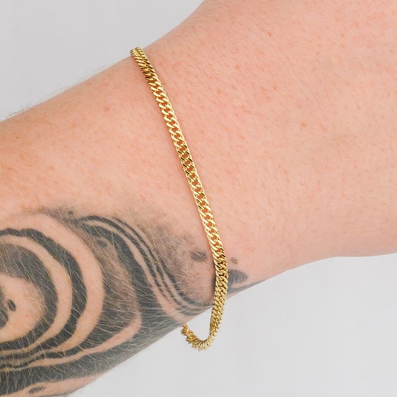 Pulseira Grumet Dupla 3mm Fecho Gaveta