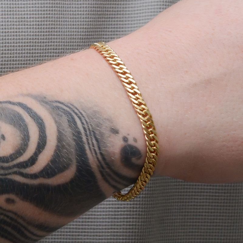 Pulseira Grumet Dupla 6mm Fecho Gaveta Dupla