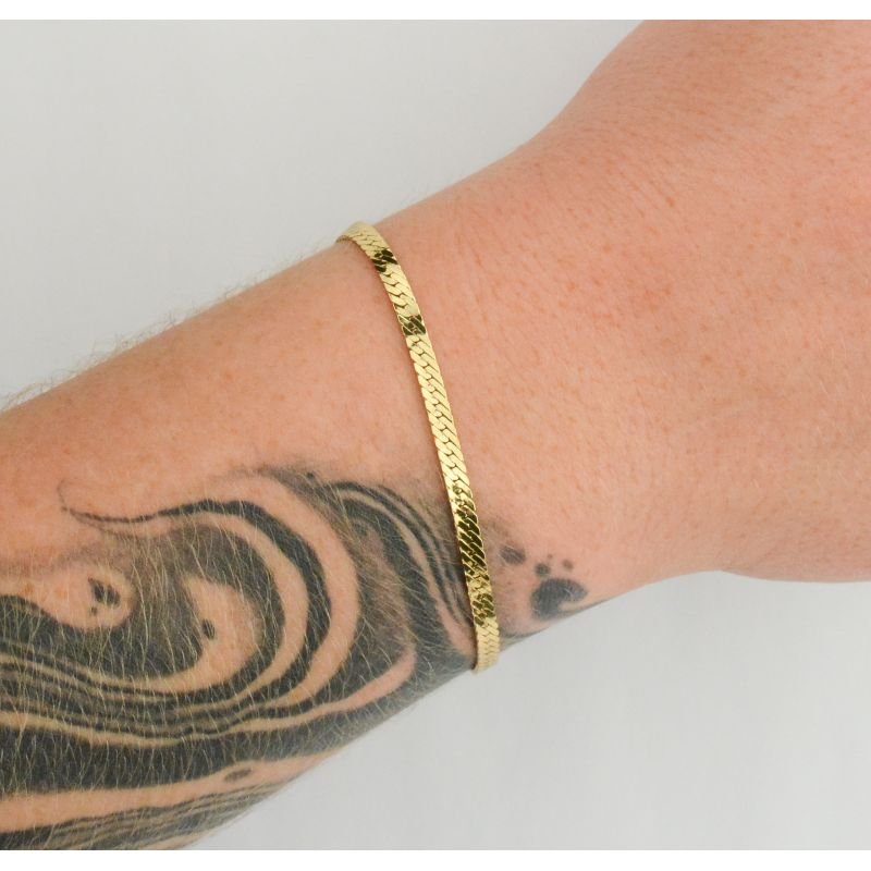 Pulseira Grumet Flat 3,5mm Fecho Gaveta