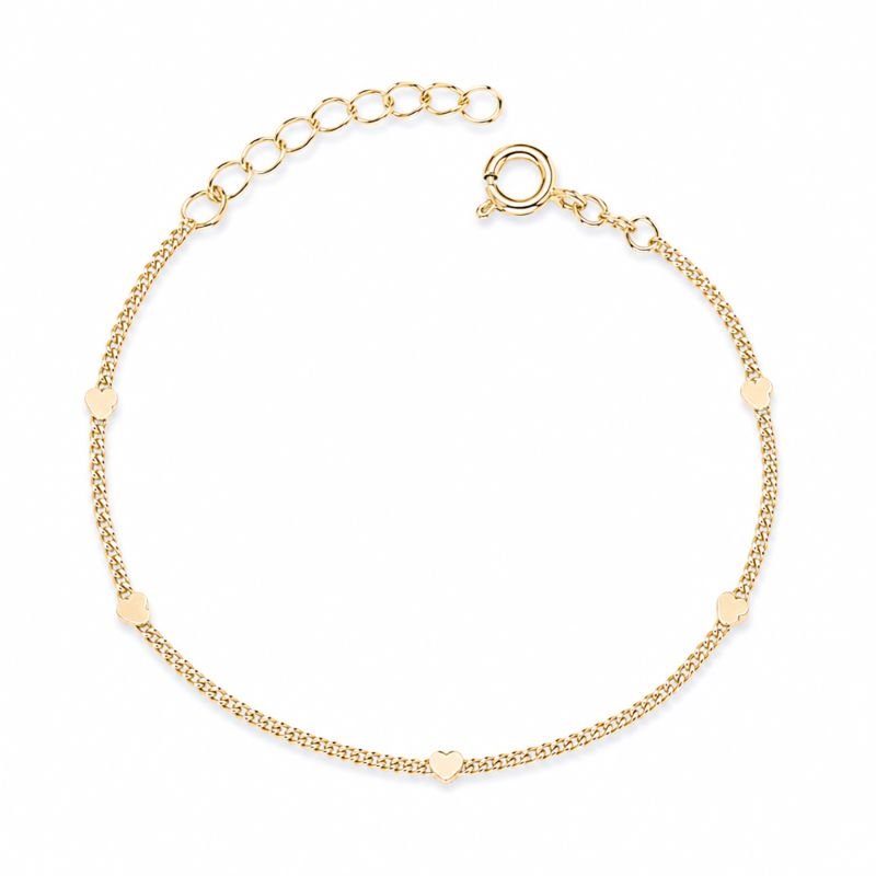 Pulseira Infantil Com Mini Corações