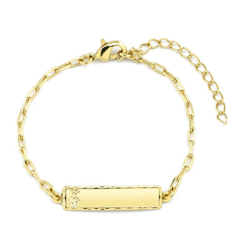 Pulseira Melindrosa Infantil Plaquinha Menino
