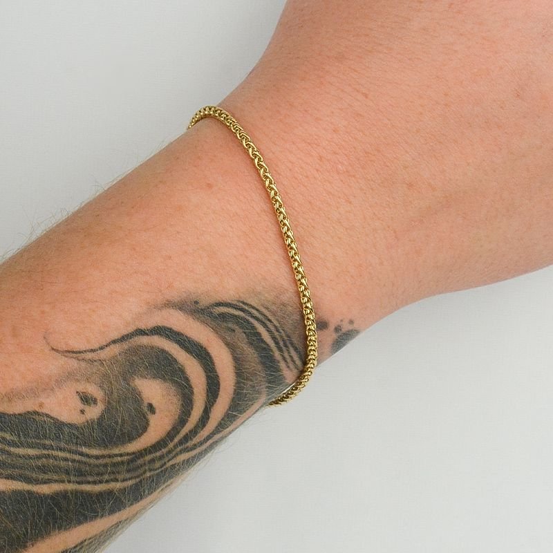 Pulseira Palmeira 2,5mm Fecho Canhão