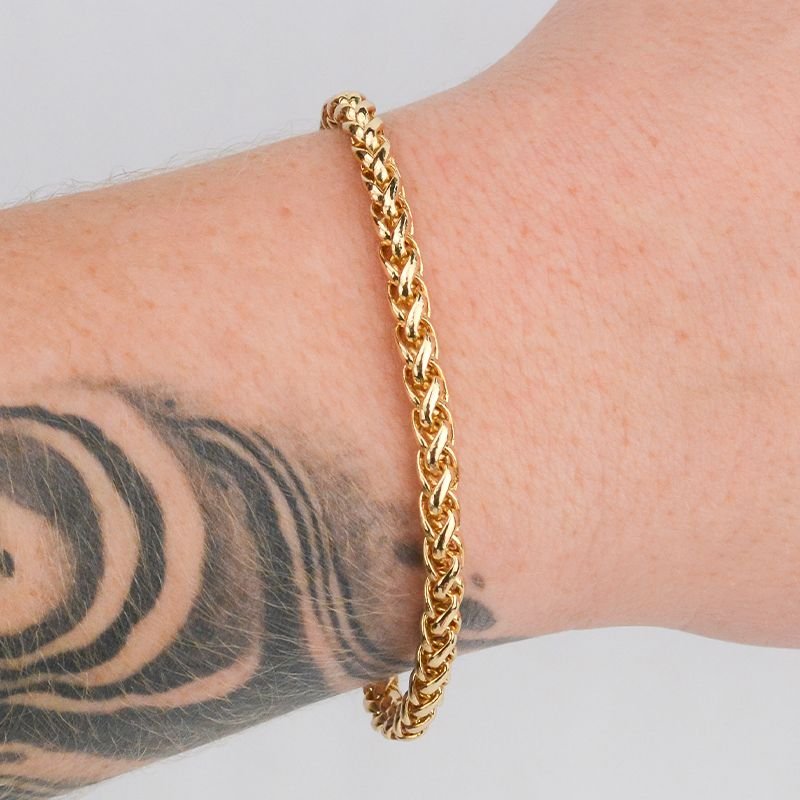 Pulseira Palmeira 5mm Fecho Canhão