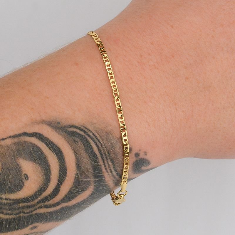 Pulseira Piastrine 2,5mm Fecho Lagosta