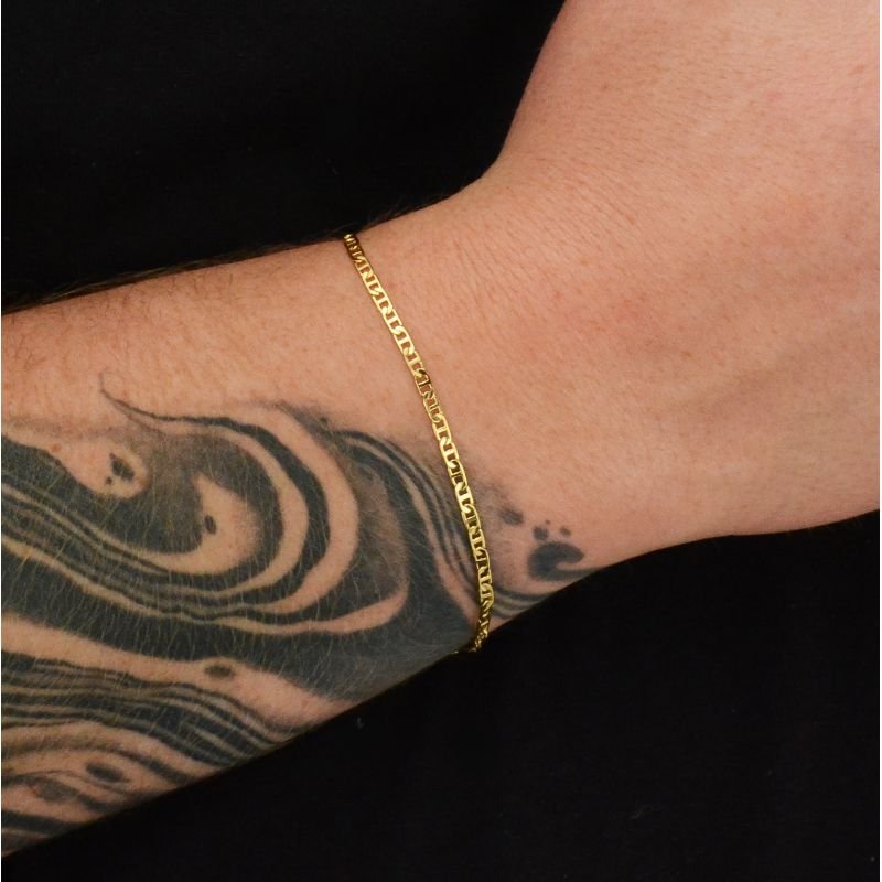 Pulseira Piastrine 2,5mm Fecho Lagosta