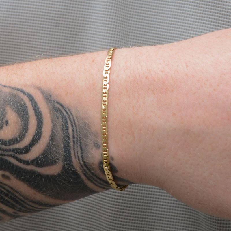 Pulseira Piastrine 3mm Fecho Gaveta Trava Única