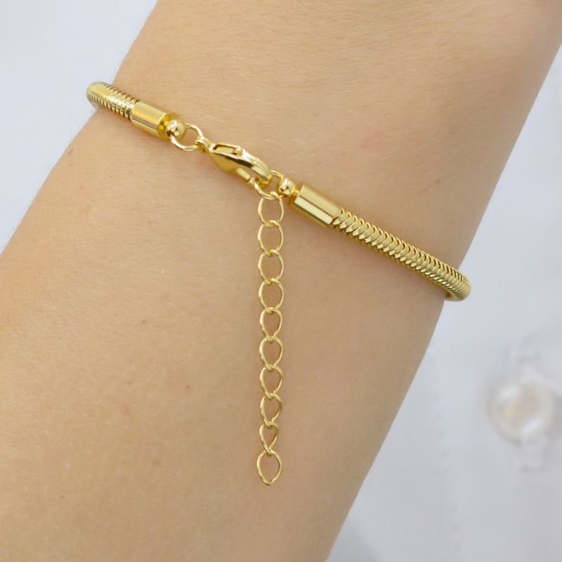 Pulseira Rabo de Rato com Pingente 2 Filhos(a) Cravejados