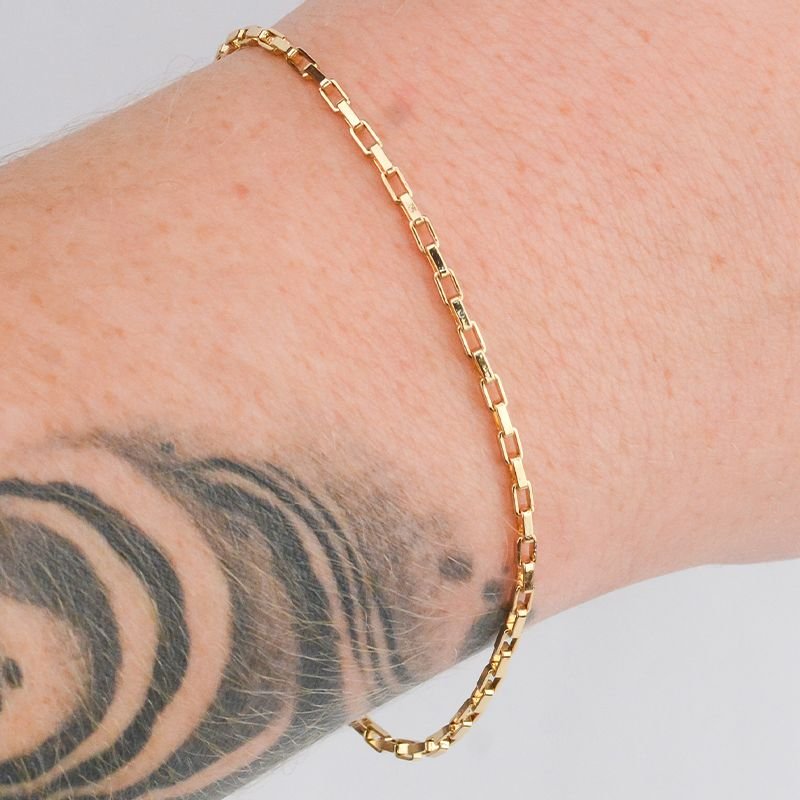 Pulseira Veneziana 2mm com Fecho Canhão